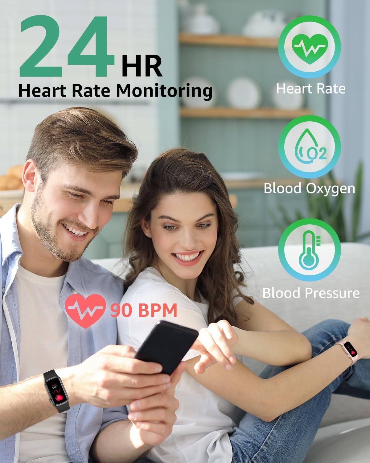 IMFRCHCS Fitness Tracker,Smart Watch with 1.47" Touch Display,137+Sport Modes Fitness Watch with Heart Rate Sleep Monitor, Step Counter,IP68 Waterproof Activity Trackers for Women Men - Image 5